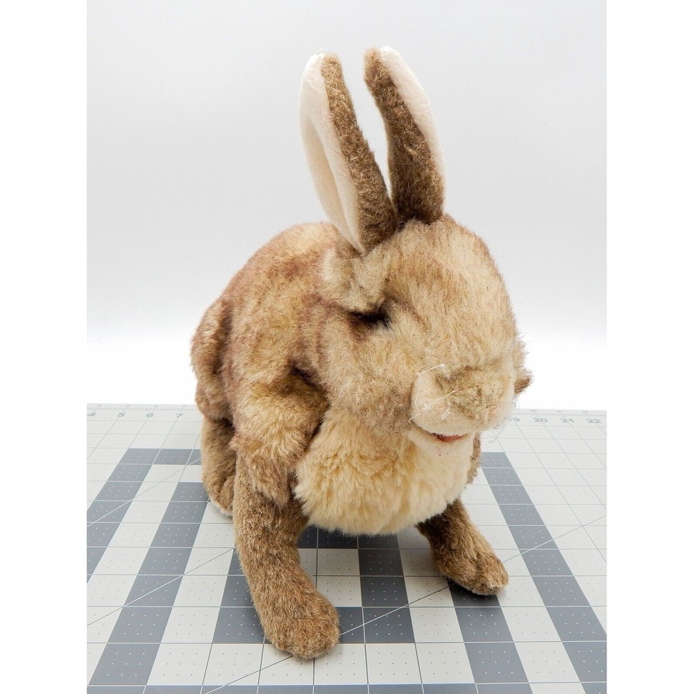 Folkmanis Cottontail Rabbit Hand Puppet Plush Stuffed Animal Realistic 12 Inch